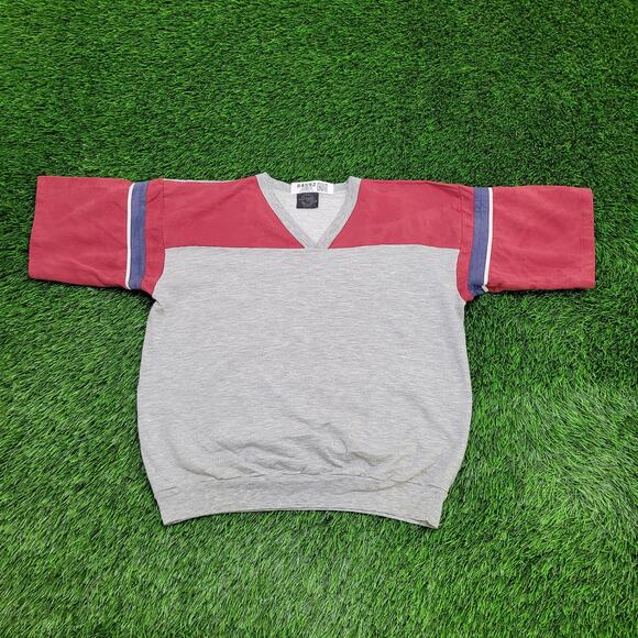 Vintage 90s Blank Locker-Tops Sweatshirt Womens L 20x21 Gray - Picture 1 of 11
